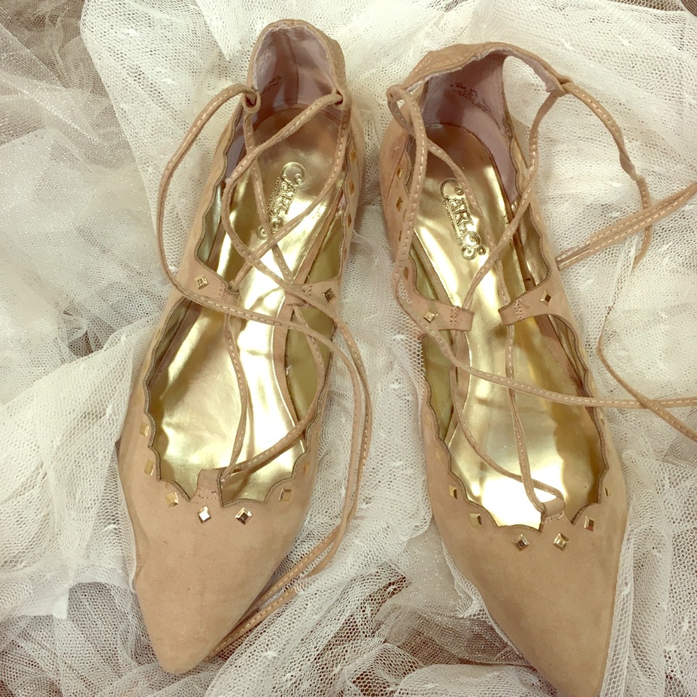 Carlos ankle tie flats